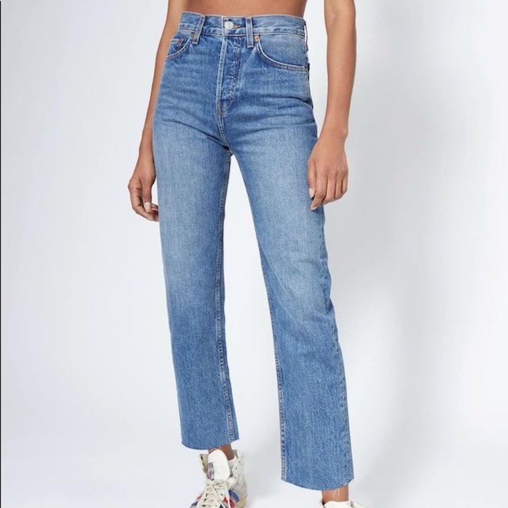 REDONE Stovepipe Jeans - Short length. 26